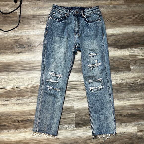Ksubi Nine o Trashed High Rise Distressed Jeans size 28 - Picture 2 of 7